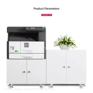 HN-RP37 Rolling Printer Table Cart, Metal 450mm Height With Magnetic Suction Doors and Silent Universal Wheels for Small Business, OEM/ODM thumbnail-1