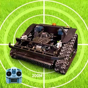 Industrial Self Propelled Cordless 4-stroke Single Cylinder Remote Mowing Tank VTLM600 600mm Crawler Lawn Mower for Garden thumbnail-5