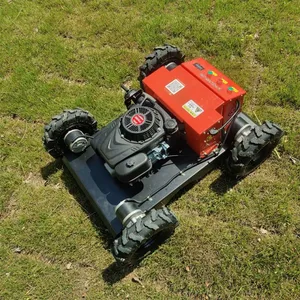 Commercial Industrial Gasoline Lawn Mower Wheeled Single Cylinder Cordless Remote Control Small Vigorun thumbnail-2