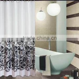 Polyester Chinese Knot Printed Waterproof Shower Curtain for Hotel Family thumbnail-2