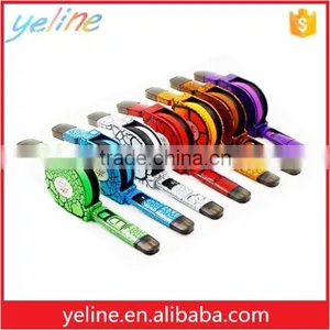 New Premium Flexible Real Leather Usb Data Cable 2 in 1 thumbnail-6