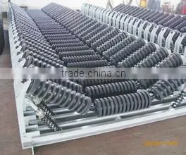 China Supplier Impact Idler Roller With Buffer Rings/Carrying Impact Roller With Different Size thumbnail-4
