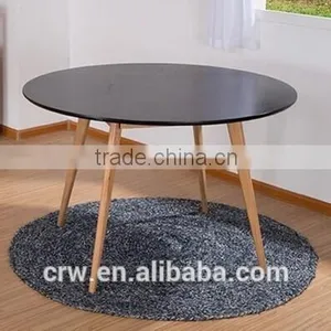 DT-4046-1 Classic Eco-friendly Solid Wooden Round Dining Table Dining Room Furniture thumbnail-1