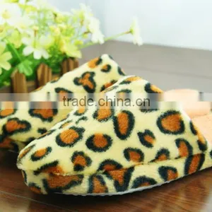 Leopard Print Winter Soft Bedroom Slippers Fashion Household Slippers Wholesale thumbnail-2