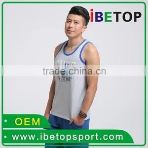 OEM Service Customize Wholesales Cheap Price Sport Vest Singlet thumbnail-4
