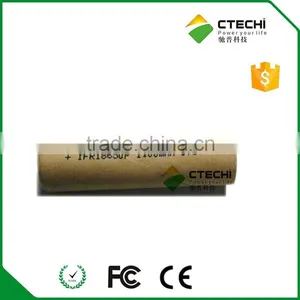 High Capacity 1500mAh IFR18650 3.2v Cylindrical Lifepo4 Battery With Paper Jacket thumbnail-2