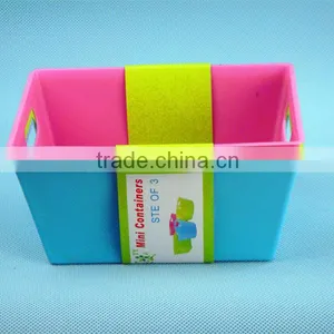 Plastic Organizer Color Storage Rectangle Storage Box thumbnail-1