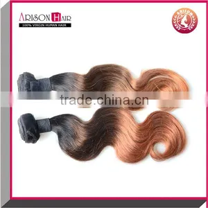Three Tone Ombre Brazilian Hair Body Wave Virgin Brazilian Hair Extension thumbnail-1