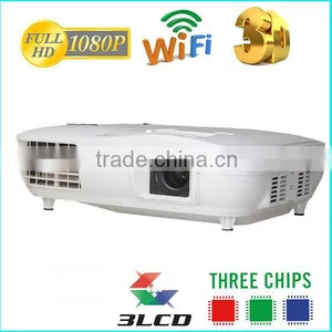 China Market of Electronic 3 LED 3 LCD 1920 X 1080 WQXGA 3000 Lumens Personal Micro Led Projector thumbnail-1