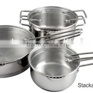 China Wholesaler Surgical Steel Cookware Sets Stainless Steel Cooking Pot on China thumbnail-1