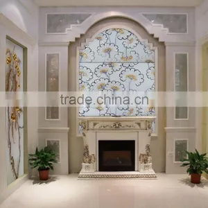Main Product Foshan Factory Supply High Grade Glass and Porcelain tv Background Wall Glass thumbnail-1