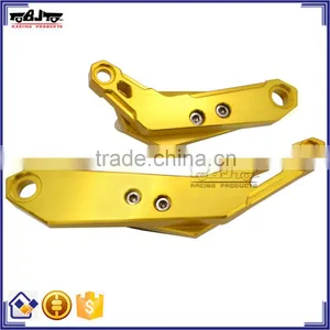 BJ-FS-MT07 Motorcycle CNC Aluminum 6061 and POM Golden Left and Right Frame Sliders Crash Protector for Yamaha MT07 13-15 thumbnail-4