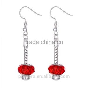 New Arrival Crystal Ball Spiral Dangle Earrings For Girl thumbnail-2