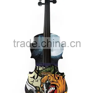 Tiger Painting Decorative Art Violin thumbnail-3