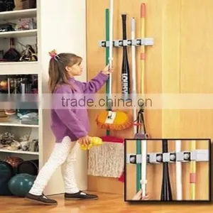 Magic Holder 5 Position Broom Organizer Broom Holder Cleaning Tools Organizer thumbnail-2