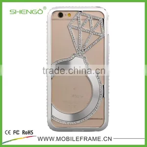 Metal Bumper Diamond Phone Case For IPhone/Samsung thumbnail-4