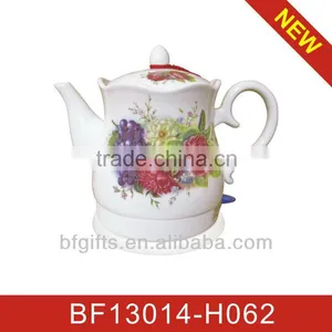 Grape Design Ceramic Electric Kettle- thumbnail-1
