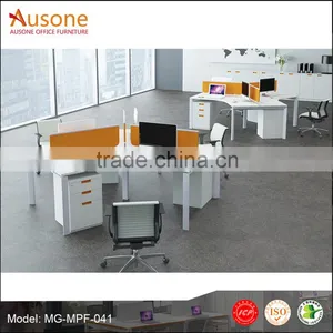 Trend Style Staff Workstation Employee Table 3 Seats Work Station thumbnail-1