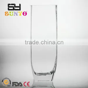 High Quality Handmade Clear Crystal Glass Vase thumbnail-1