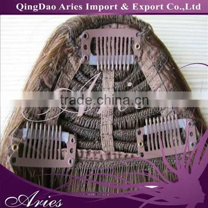 6"-100% Silky Remy Genuine Human Hair Clip In Fringe Side Bang thumbnail-1