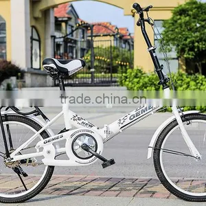 20 Inch High Quality Aluminum Alloy Folding Bike / Single Speed Folded Bicycle thumbnail-2