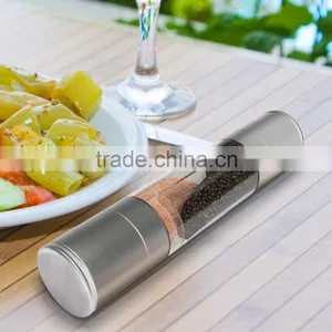 High Quality Top Sale Stainless Steel Salt and Pepper Mill With Manual Button thumbnail-5