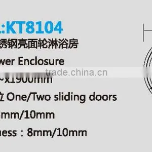 Luxury Round Sliding Shower Cabin (KT8104) thumbnail-5
