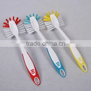Colourful Plastic Handle Household PP Hair Cleaning Dish Brush thumbnail-1