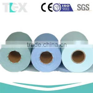 [China Factory] High Tensile Industrial Cleaning Woodpulp Spunlaced Wiper thumbnail-2