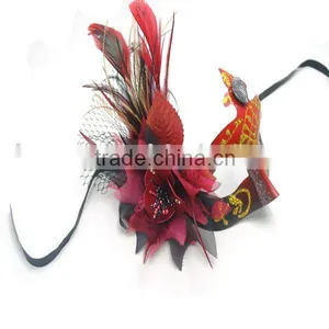 Wholesale Feather Elastic Flower Mask thumbnail-1