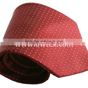 Red 100% Silk Mens Ties thumbnail-1