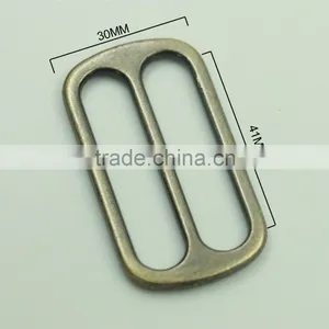 Manufacturers Zinc Alloy Metal Brass Adjustable Strap Buckle Sliders for 40mm Webbing Strap thumbnail-2