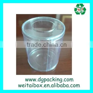 Plastic Clear PVC PP PET Cylinder Tube Packaging Box With Handle Quality Choice thumbnail-3