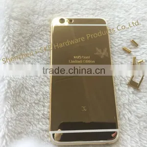 24kt Gold Housing Replacement For IPhone 6s Back Housing Cover thumbnail-3