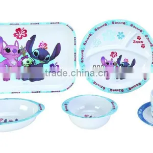 Fashionable Cartoon Pattern Melamine Dinnerware Sets for Kid thumbnail-1