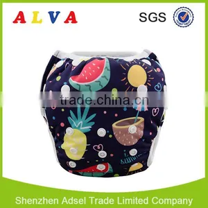 Alva 2016 New Fruits Pattern Reusable Baby Swimming Wear Swimming Diaper thumbnail-1