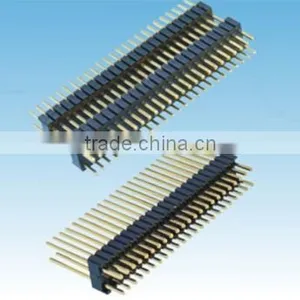 50 Pins 1.27*2.54mm Pitch Dual Row Straight Dip Type Pin Header thumbnail-1