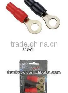 Hot ! Brass 8AWG Cable Ring Insulated Shaped Insulated Terminal( Terminal Connector) China thumbnail-1
