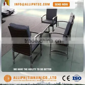 Poly Rattan Furniture Dining Table Set thumbnail-1