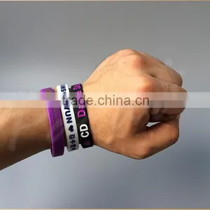 Custom Silicon Bracelet Rubber Band Bracelet thumbnail-4