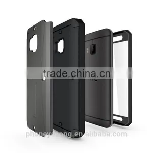 3 in 1 Armor Defender Hybrid Heavy Duty Hard Cover Shockproof Case for HTC ONE M9 thumbnail-2