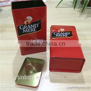 Factory Direct High Quality Rectangular Coffee Tin Can thumbnail-5