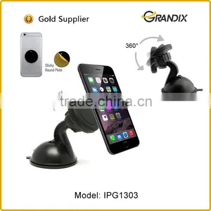 360 Degree Magnetic Car Mobile Phone Mount Holder for Car Dashboard and Windshields thumbnail-1