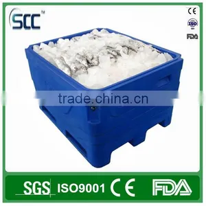 1000L Size Large Plastic Tubs, Insulated Rotomold Fish Bins, Fish Container Storage thumbnail-3