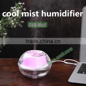 China Market Cool Mist Humidifier LED, Mini USB Desktop Air Humidifier Purifier Quality Choice thumbnail-1