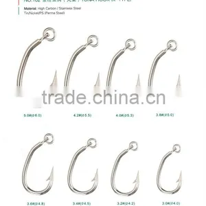 Hirun Top Quality Fishing Tackle,wholesale Strong Fishing Hook -NO.102 Tuna Circle Hooks thumbnail-1