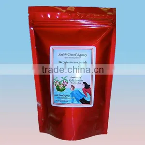 Resealable Stand up Plastic Green Tea Bag thumbnail-1