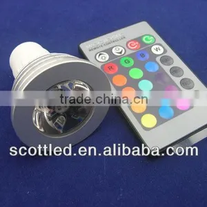 MR16 LED Lamp/ E27 LED Lamp/ GU10 RGB 5W LED Lamp thumbnail-1