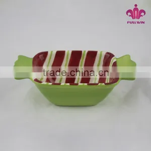 Candy Stripes Ceramic Bowl thumbnail-1