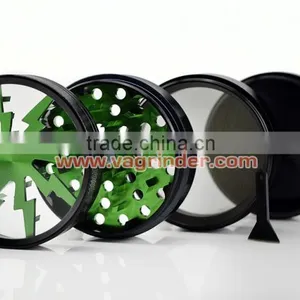 4 Layers 2.5" Aluminum CNC Herb Tobacco Grinder Weed Spice Grinder thumbnail-6
